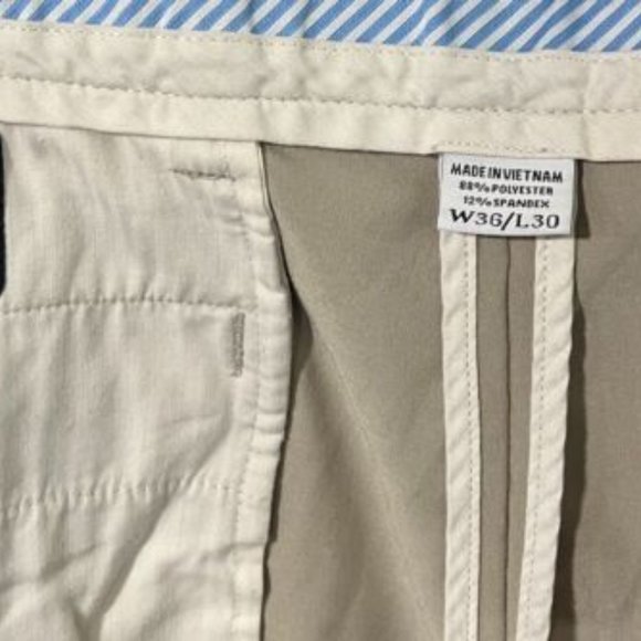 FootJoy FJ Men’s 36x 30 Solid Tan Straight Leg Stretch‎ Chino Golf Pants - Picture 5 of 6